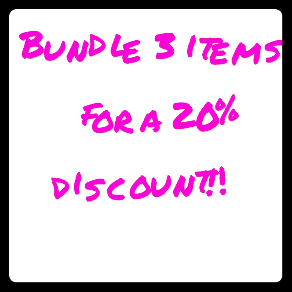 Bundle 3 items for a 20% discount!